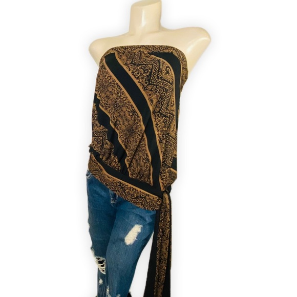 Women's Tube Top with Bottom Bow/Tie •Size Small - Picture 2 of 8